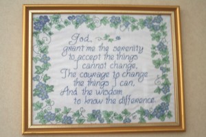 The Serenity Prayer Photo by R.A. Robbins 2014
